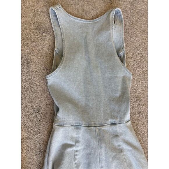 NWOT Amanda Uprichard Ethan Denim Jumpsuit, XS $305 D18 - Picture 7 of 10